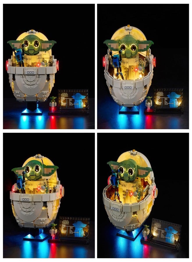 Kyglaring طقم إضاءة LED من Kyglaring متوافق مع مجموعة Lego 75403، ملحقات إضاءة لـ Grogu مع عربة Hover، أضواء فقط (النموذج غير متضمن)، إصدار كلاسيكي. - Image 2